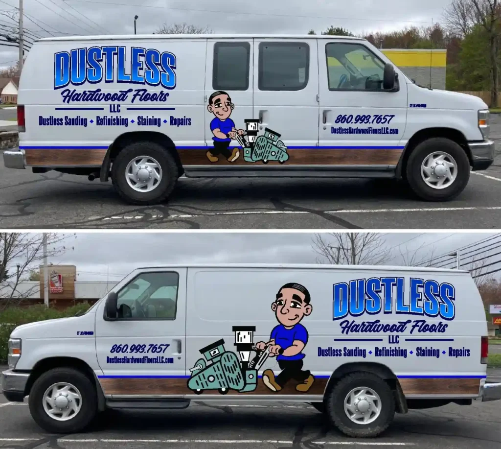 Dustless Hardwood Floor Team Car