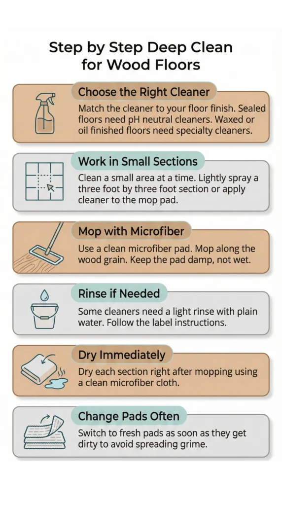 hardwood floor cleaning step by step guide