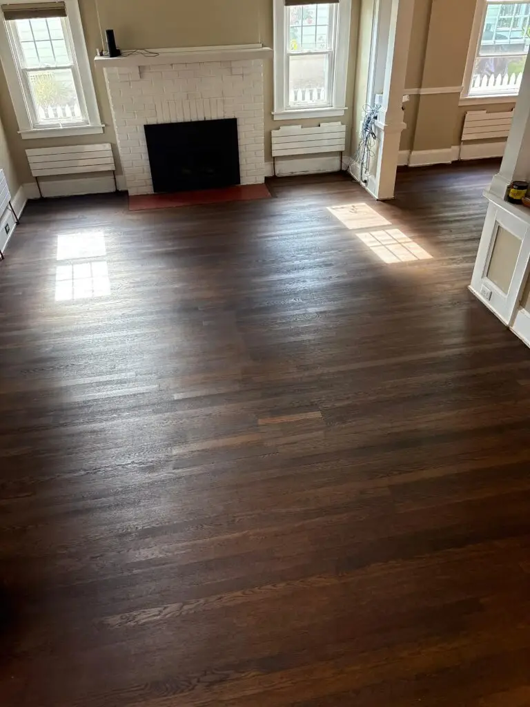 Empty room with wooden floor