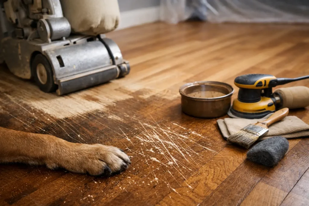 Hardwood Floor Refinishing for Pet Scratches