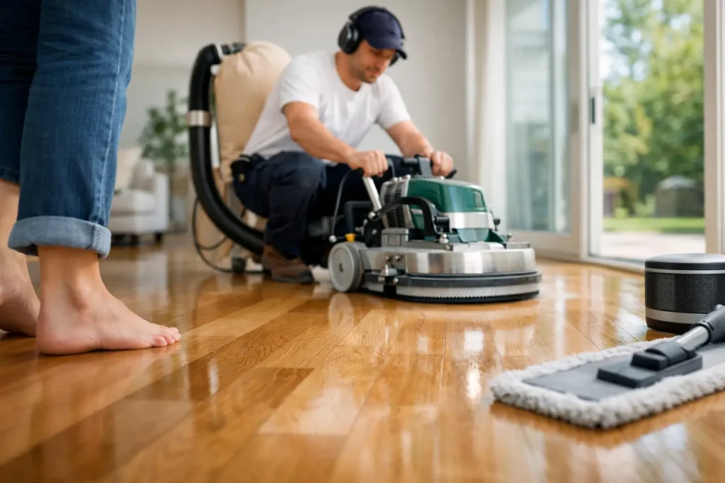 Floor Refinishing Without Dust or Stress