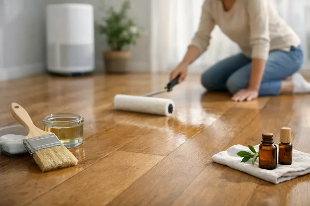 Allergy Friendly Hardwood Floor Finishing