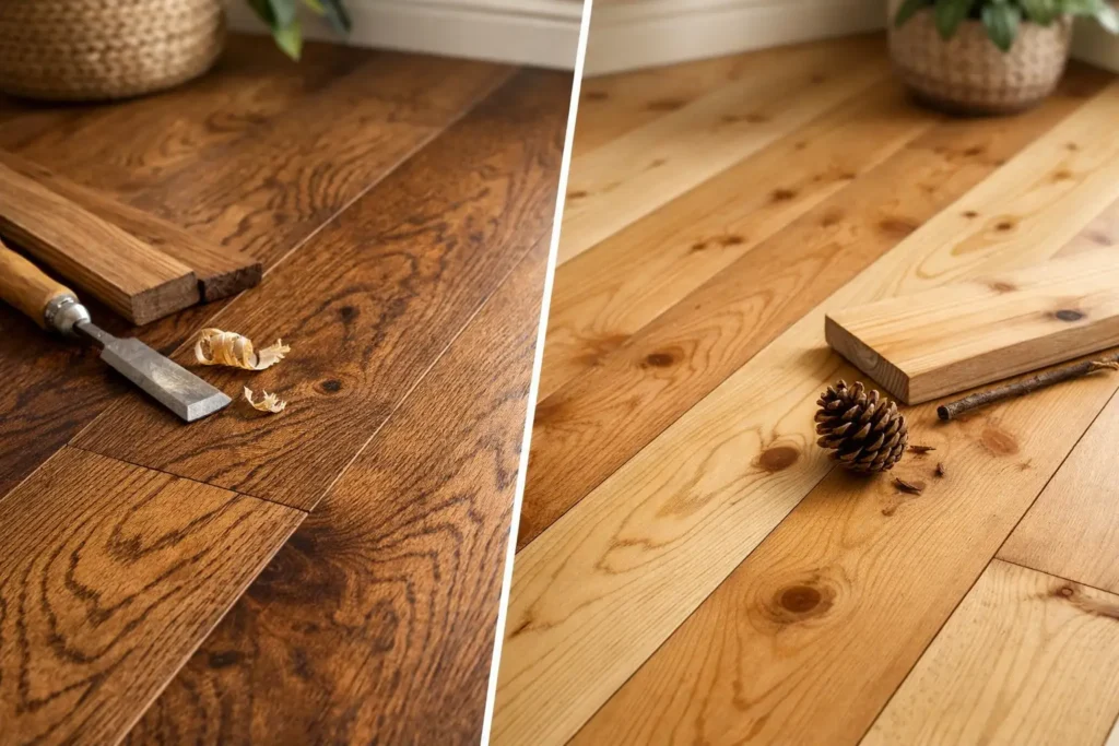 Oak vs Pine Hardwood Flooring