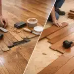 Comparing floor repair and replacement