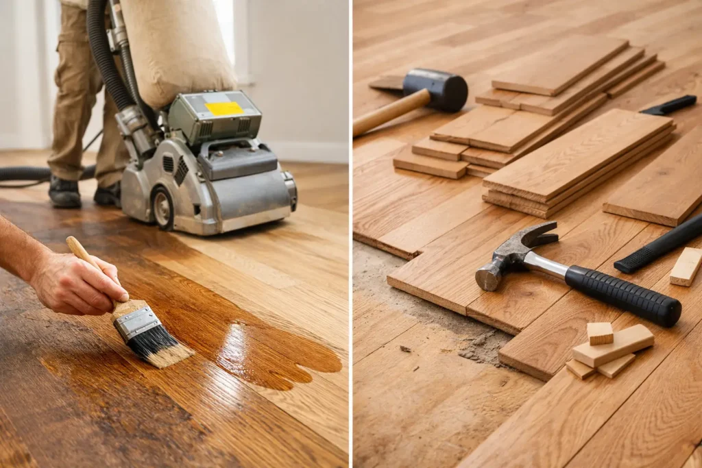Dustless Refinishing vs Replacement Cost