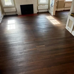 Empty room with wooden floor